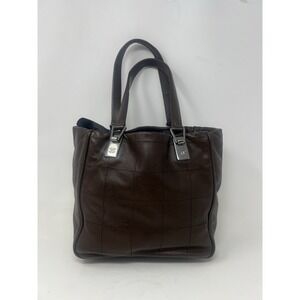 CHANEL‎ Chocolate Bar Tote Bag Handbag Brown Leather Authentic READ